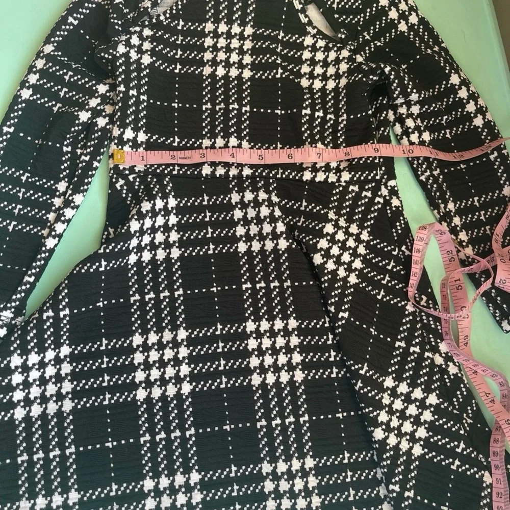 The Children's Place Black and White Fit and Flare Dress